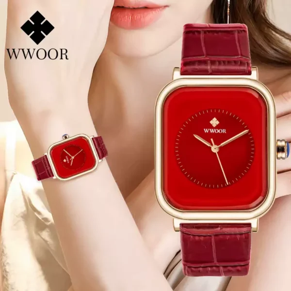 ⁦ساعة فاخرة نسائية WWOOR⁩ - الصورة ⁦4⁩